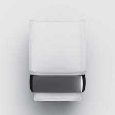 Стеклянный стакан с настенным держателем AM.PM Gem цвет черный