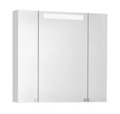 Зеркальный шкаф Aquaton Мадрид 80 М со светильником белый
