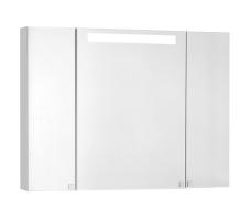 Зеркальный шкаф Aquaton Мадрид 100 М со светильником белый