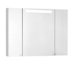 Зеркальный шкаф Aquaton Мадрид 100 М со светильником белый