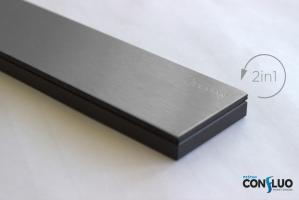 Душевой лоток Confluo Premium Black Glass Line