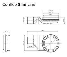 Душевой лоток Confluo Slim Line
