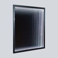 Зеркало LED 600x800 c сенсорным выключателем и диммером, черное