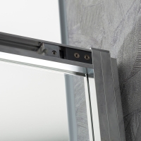 Душевая дверь Slim-U 1100, хром, стекло прозрачное
