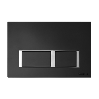 Сет TECEspring черная матовая с унитазом Basardo BS-113 прямоугольные клавиши