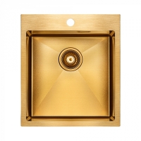 Мойка Paulmark NECKAR 450х510 брашированное золото