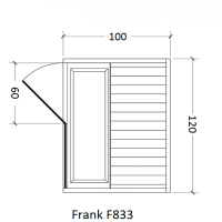 Инфракрасная сауна Frank F833 120*100
