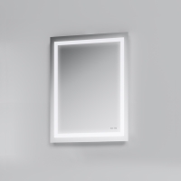 Универсальное зеркало настенное с контурной LED-подсветкой, 55 см