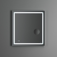 Зеркало AM.PM Gem 65 с контурной Led-подсветкой, часами и косметическим зеркалом