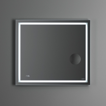 Зеркало AM.PM Gem 80 с контурной Led-подсветкой, часами и косметическим зеркалом