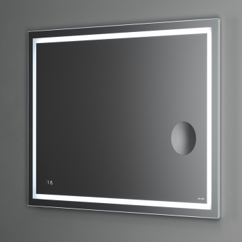 Зеркало AM.PM Gem 100 с контурной Led-подсветкой, часами и косметическим зеркалом