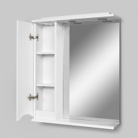 Зеркальный шкаф с подсветкой 65 см, левый, белый глянец AM.PM Like