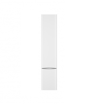 Шкаф-колонна Like, подвесной, правый, 35 см, двери, белый глянец