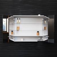 Зеркальный шкаф с подсветкой 80 см, белый глянец AM.PM Spirit 2.0
