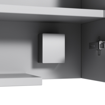 Зеркальный шкаф с подсветкой 100 см, белый глянец AM.PM Spirit 2.0