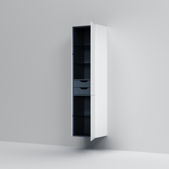 Шкаф-пенал подвесной 40 см, универсальный, белый матовый AM.PM Inspire 2.0