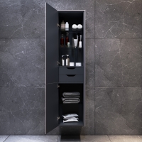 Шкаф-пенал подвесной 40 см, универсальный, элегантный серый AM.PM Inspire 2.0