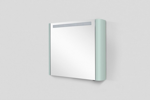 Зеркальный шкаф с подсветкой 80 см, левый, мятный AM.PM Sensation