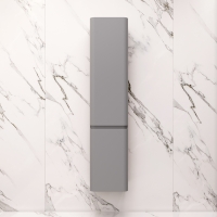 Шкаф-пенал подвесной 40 см, правый, серый шелк AM.PM Sensation