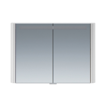 Зеркальный шкаф с подсветкой 100 см, серый шелк AM.PM Sensation