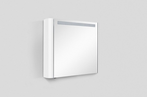 Зеркальный шкаф с подсветкой 80 см, правый, белый глянец AM.PM Sensation