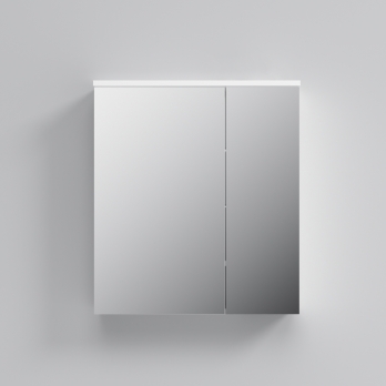 Зеркальный шкаф с подсветкой 60 см, белый глянец AM.PM Spirit