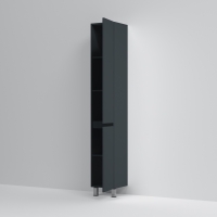 Шкаф-колонна GEM S, напольный, правый, 30 см, графит матовый