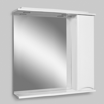 Зеркальный шкаф с подсветкой 80 см, правый, белый AM.PM Like