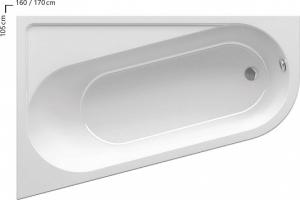 Акриловая ванна Ravak Chrome 160х105 P