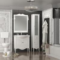 Комплект мебели для ванной Брунелла 80 см белая матовая