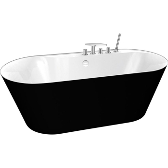 Акриловая ванна BelBagno BB14 чёрная 178*84