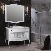 Комплект мебели для ванной Лаура 100 см белый