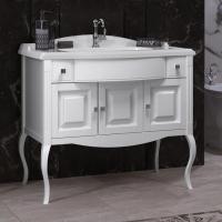 Комплект мебели для ванной Лаура 100 см белый